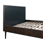 Cross Dark Gray Solid Oak King 3pc Bedroom Set - Furniture City (CA)l