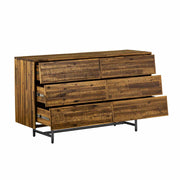Cusco 4 Piece Acacia King Bedroom Set with Dresser and Nightstands - Furniture City (CA)l
