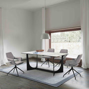 Esme Penny 5 Piece Dining Set with Gray Fabric Chairs - Furniture City (CA)l