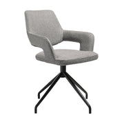 Esme Penny 5 Piece Dining Set with Gray Fabric Chairs - Furniture City (CA)l