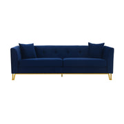 Everest 2 Piece Blue Fabric Upholstered Sofa & Chair Set - Furniture City (CA)l