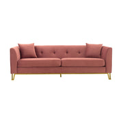 Everest 2 Piece Blush Fabric Upholstered Sofa & Chair Set - Furniture City (CA)l