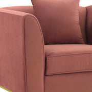 Everest 2 Piece Blush Fabric Upholstered Sofa & Chair Set - Furniture City (CA)l