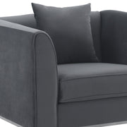 Everest 2 Piece Gray Fabric Upholstered Sofa & Chair Set - Furniture City (CA)l