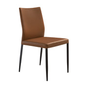 Giana Kash 5 Piece Extendable Dining Set with Brown Faux Leather Chairs - Furniture City (CA)l