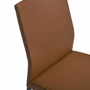 Giana Kash 5 Piece Extendable Dining Set with Brown Faux Leather Chairs - Furniture City (CA)l