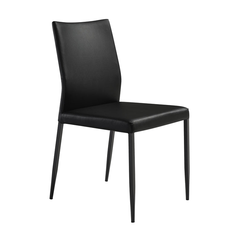 Giana Kash 7 Piece Extendable Dining Set with Black Faux Leather Chairs - Furniture City (CA)l