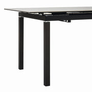 Giana Kash 7 Piece Extendable Dining Set with Black Faux Leather Chairs - Furniture City (CA)l
