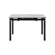 Giana Kash 7 Piece Extendable Dining Set with Taupe Gray Faux Leather Chairs - Furniture City (CA)l