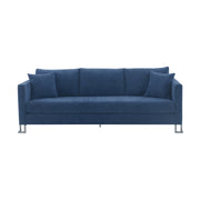 Heritage 2 Piece Blue Fabric Upholstered Sofa & Chair Set - Furniture City (CA)l