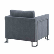 Heritage 2 Piece Gray Fabric Upholstered Sofa & Chair Set - Furniture City (CA)l