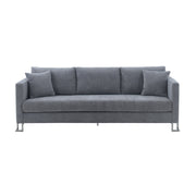 Heritage 2 Piece Gray Fabric Upholstered Sofa & Chair Set - Furniture City (CA)l