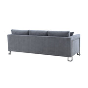 Heritage 2 Piece Gray Fabric Upholstered Sofa & Chair Set - Furniture City (CA)l