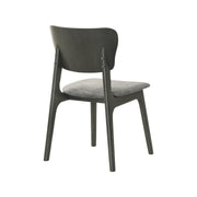 Kalia 5 Piece Wood Dining Set in Gray Finish with Gray Fabric - Furniture City (CA)l