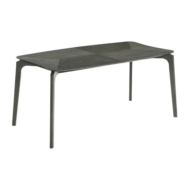 Kalia 5 Piece Wood Dining Set in Gray Finish with Gray Fabric - Furniture City (CA)l