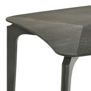 Kalia 5 Piece Wood Dining Set in Gray Finish with Gray Fabric - Furniture City (CA)l