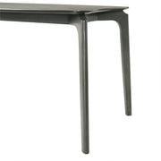 Kalia 5 Piece Wood Dining Set in Gray Finish with Gray Fabric - Furniture City (CA)l