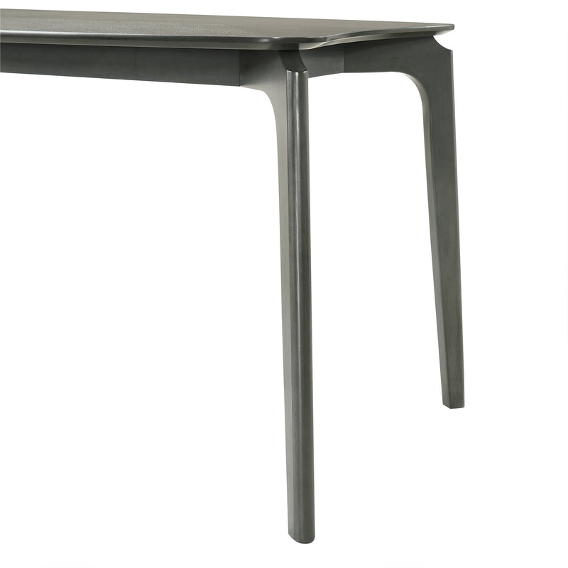 Kalia 5 Piece Wood Dining Set in Gray Finish with Gray Fabric - Furniture City (CA)l