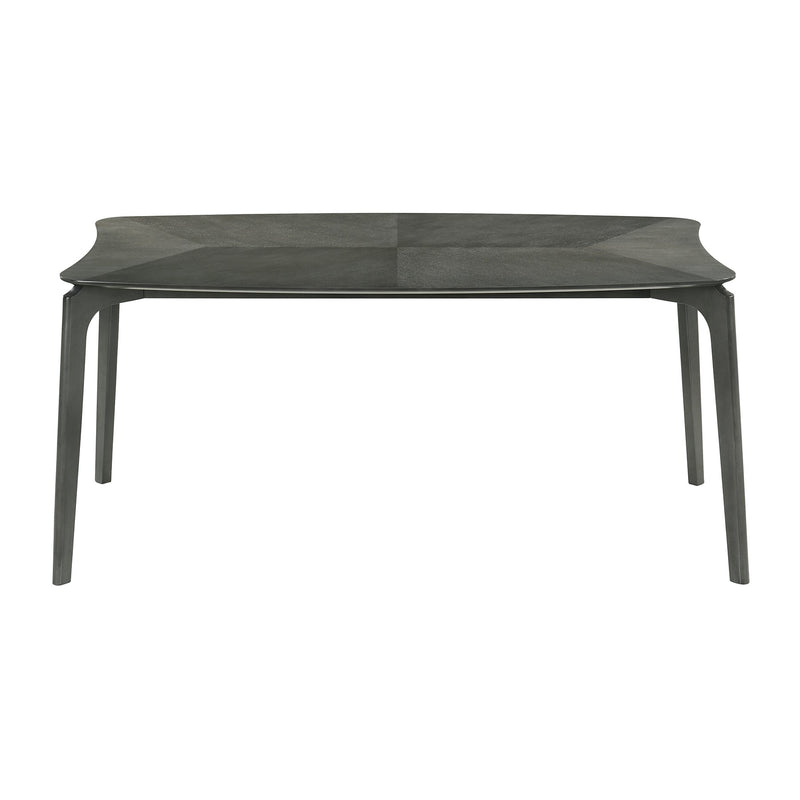 Kalia 7 Piece Wood Dining Set in Gray Finish with Gray Fabric - Furniture City (CA)l