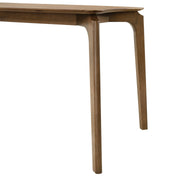 Kalia 5 Piece Wood Dining Set in Walnut Finish with Blue Fabric - Furniture City (CA)l