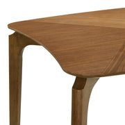 Kalia 5 Piece Wood Dining Set in Walnut Finish with Orange Fabric - Furniture City (CA)l