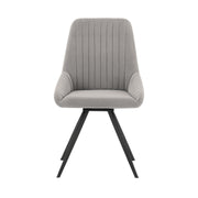 Knox Alison 5 Piece Dining Set with Gray Velvet Chairs - Furniture City (CA)l