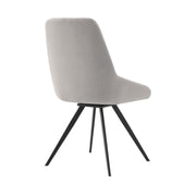 Knox Alison 5 Piece Dining Set with Gray Velvet Chairs - Furniture City (CA)l