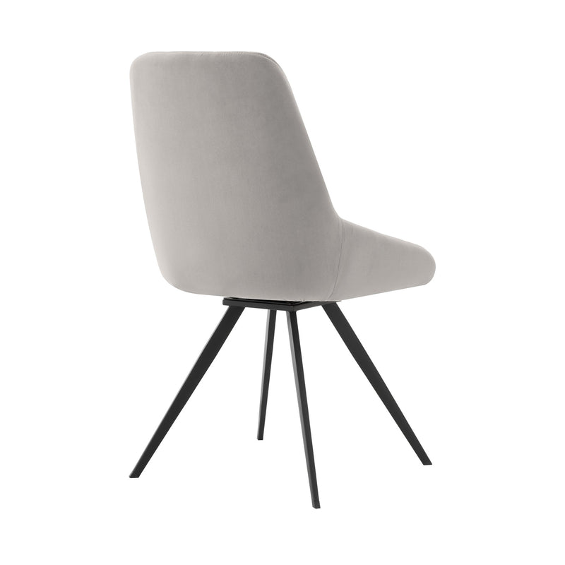 Knox Alison 5 Piece Dining Set with Gray Velvet Chairs - Furniture City (CA)l