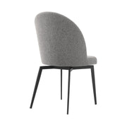 Knox Sunny 5 Piece Dining Set with Gray Fabric Chairs - Furniture City (CA)l