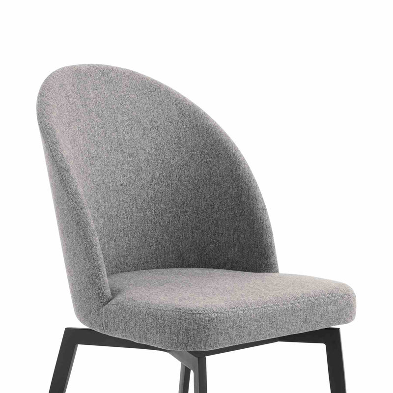 Knox Sunny 5 Piece Dining Set with Gray Fabric Chairs - Furniture City (CA)l