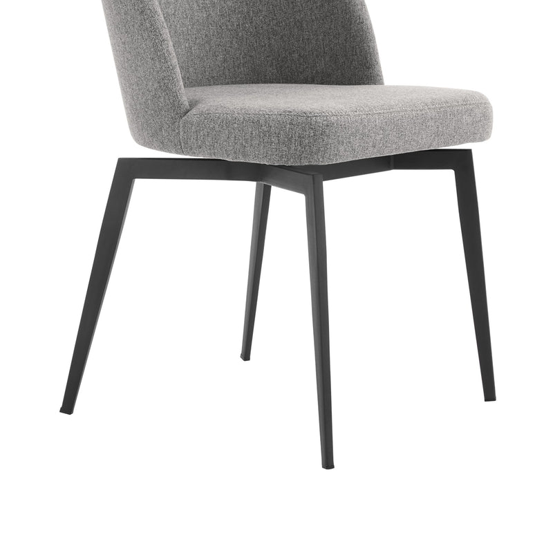 Knox Sunny 5 Piece Dining Set with Gray Fabric Chairs - Furniture City (CA)l