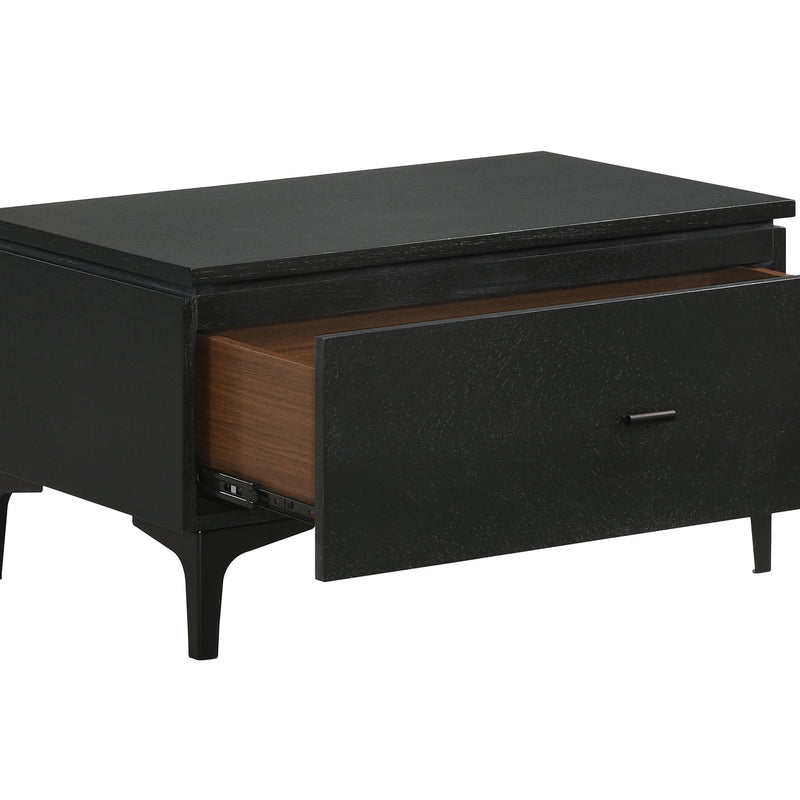 Legend 3 Piece Gray Fabric King Platform Bed and Nightstands Bedroom Set - Furniture City (CA)l