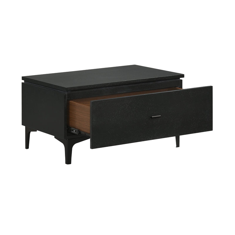 Legend 3 Piece Gray Fabric Queen Platform Bed and Nightstands Bedroom Set - Furniture City (CA)l