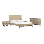 Baly 4 Piece Acacia King Platform Bedroom Set with Dresser and Nightstands - Furniture City (CA)l