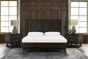 Baly 3 Piece Acacia King Loft Bed and Nightstands Bedroom Set - Furniture City (CA)l