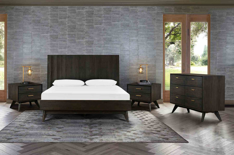 Baly 4 Piece Acacia Queen Loft Bedroom Set with Dresser and Nightstands - Furniture City (CA)l