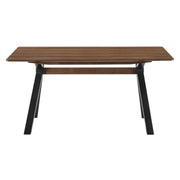 Laredo and Polly 5 Piece Walnut Rectangular Dining Set - Furniture City (CA)l