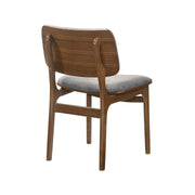 Laredo and Lima 5 Piece Walnut Rectangular Dining Set - Furniture City (CA)l