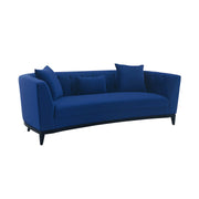Melange 3 Piece Blue Velvet Living Room Seating Set - Furniture City (CA)l