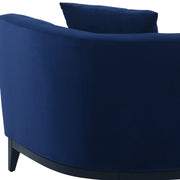 Melange 3 Piece Blue Velvet Living Room Seating Set - Furniture City (CA)l