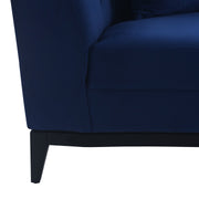 Melange 3 Piece Blue Velvet Living Room Seating Set - Furniture City (CA)l