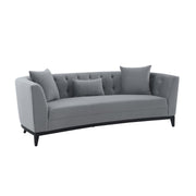 Melange 3 Piece Gray Velvet Living Room Seating Set - Furniture City (CA)l