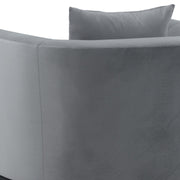 Melange 3 Piece Gray Velvet Living Room Seating Set - Furniture City (CA)l