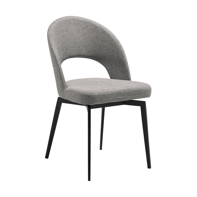 Milena Lucia 7 Piece Extendable Dining Set with Gray Fabric Chairs - Furniture City (CA)l