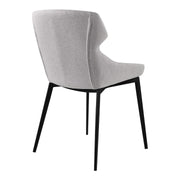Milena Kenna 5 Piece Dining Set with Gray Fabric Chairs - Furniture City (CA)l