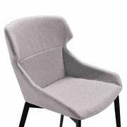 Milena Kenna 5 Piece Dining Set with Gray Fabric Chairs - Furniture City (CA)l