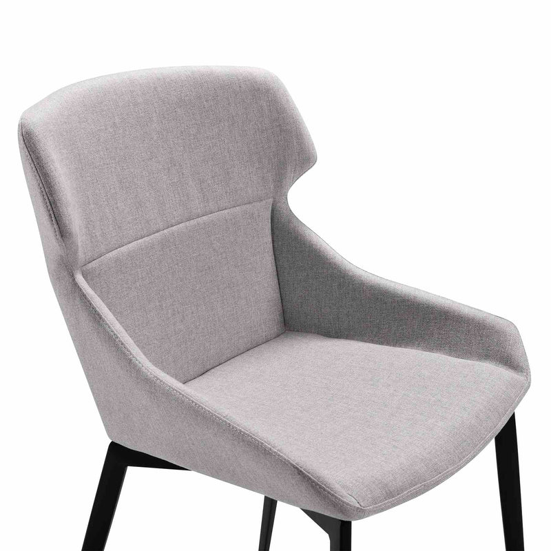 Milena Kenna 5 Piece Dining Set with Gray Fabric Chairs - Furniture City (CA)l