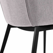 Milena Kenna 5 Piece Dining Set with Gray Fabric Chairs - Furniture City (CA)l