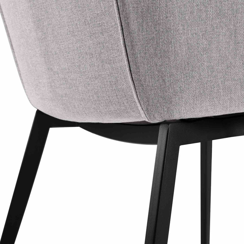 Milena Kenna 5 Piece Dining Set with Gray Fabric Chairs - Furniture City (CA)l