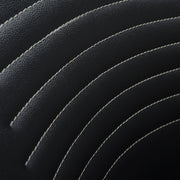 Milena Rocco 7 Piece Extendable Dining Set with Taupe Gray and Black Faux Leather Chairs - Furniture City (CA)l